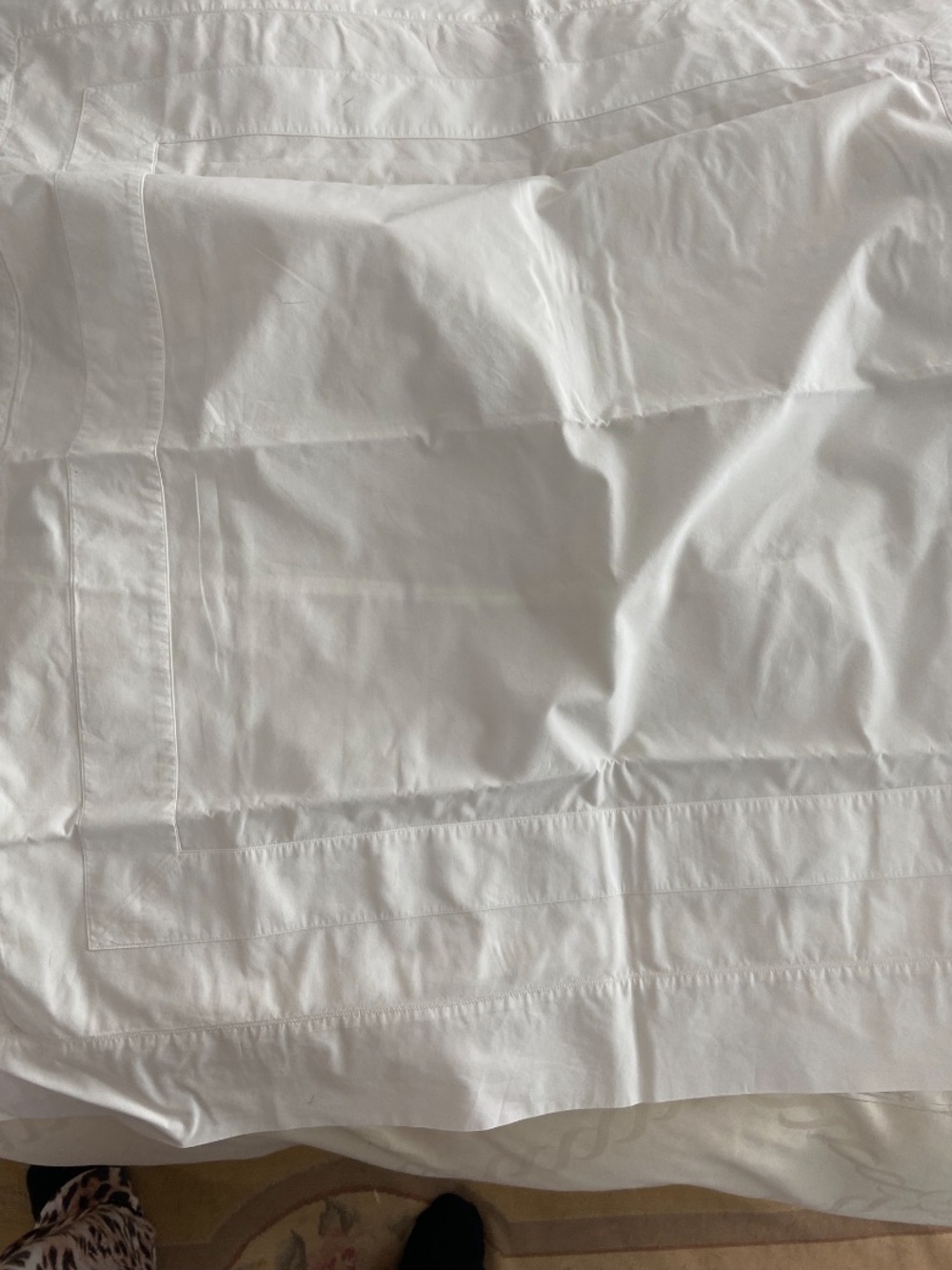 Pratesi white euro shams